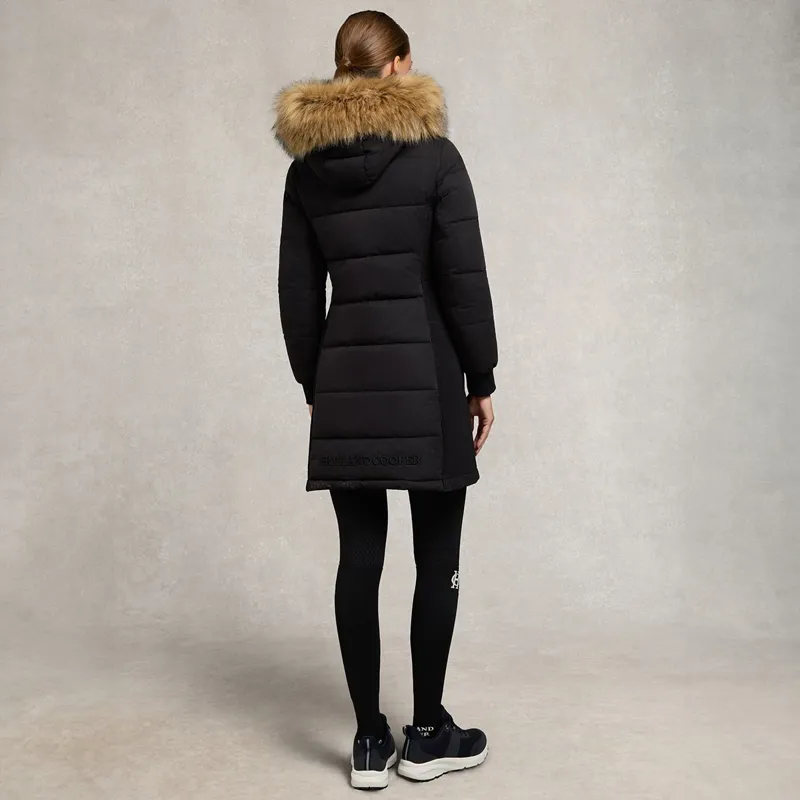 Holland Cooper Team Padded Women's Coat - Black-3
