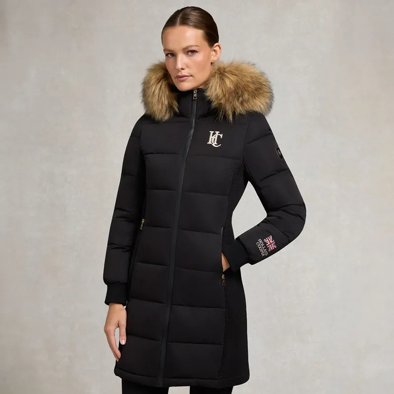 Holland Cooper Team Padded Women's Coat - Black
