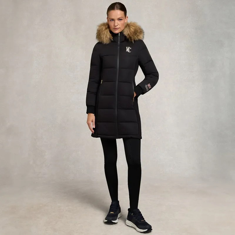 Holland Cooper Team Padded Women's Coat - Black-2