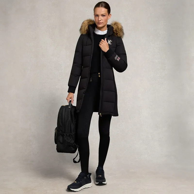 Holland Cooper Team Padded Women's Coat - Black-1