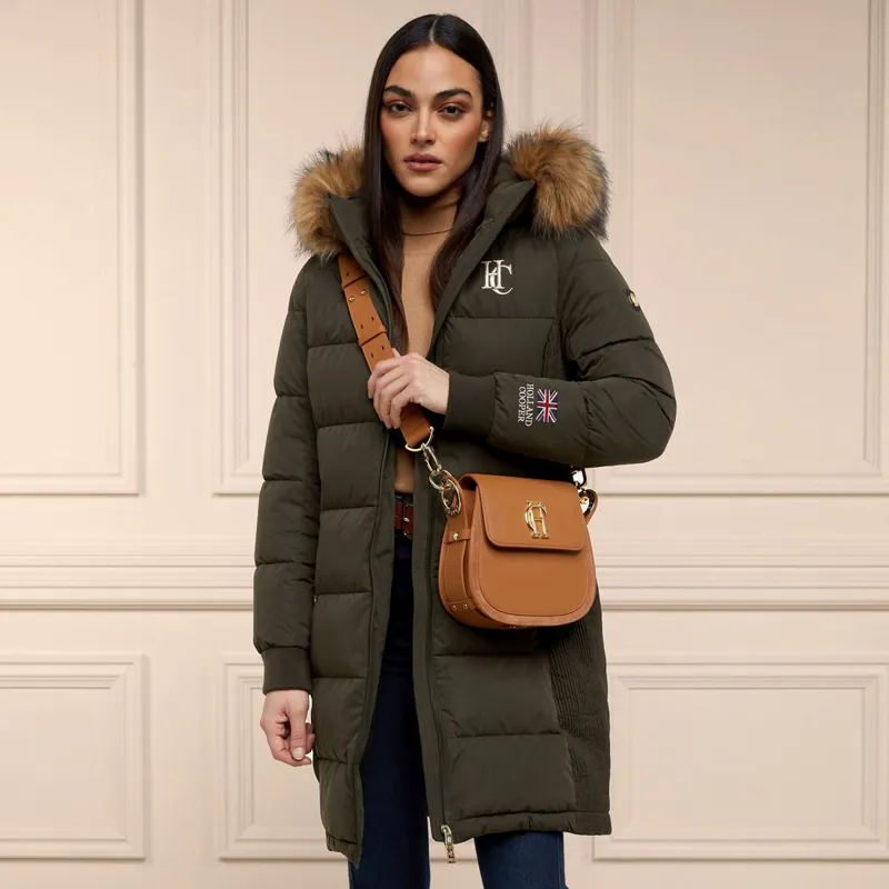 Holland Cooper Team Padded Women's Coat - Khaki-11