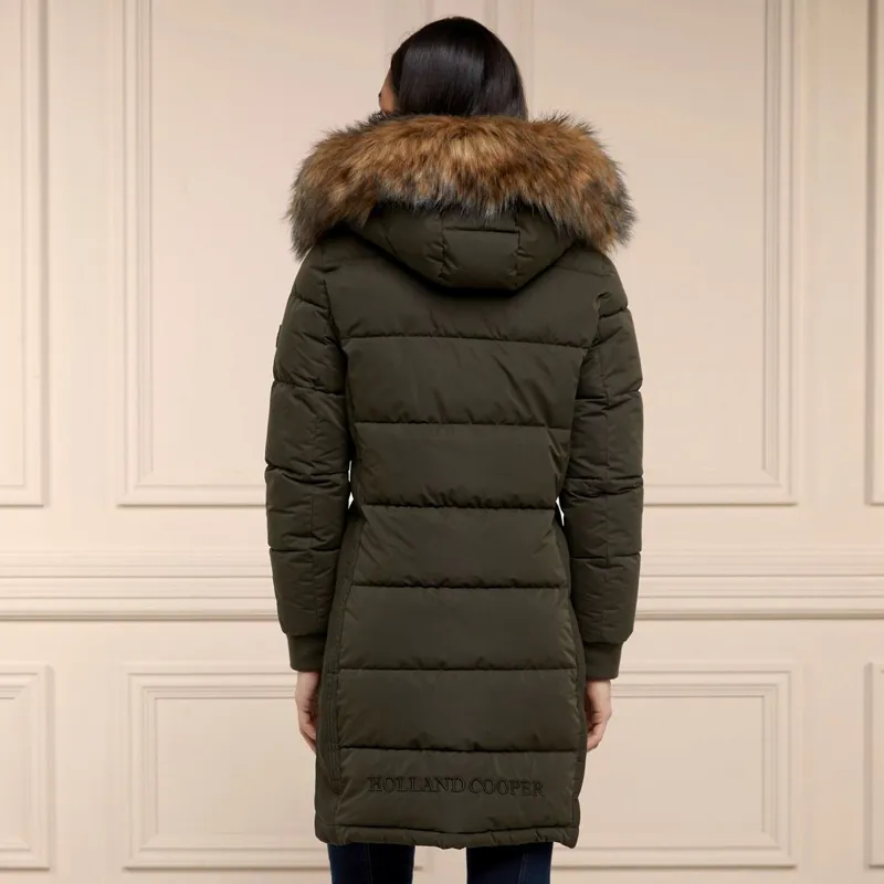 Holland Cooper Team Padded Women's Coat - Khaki-10