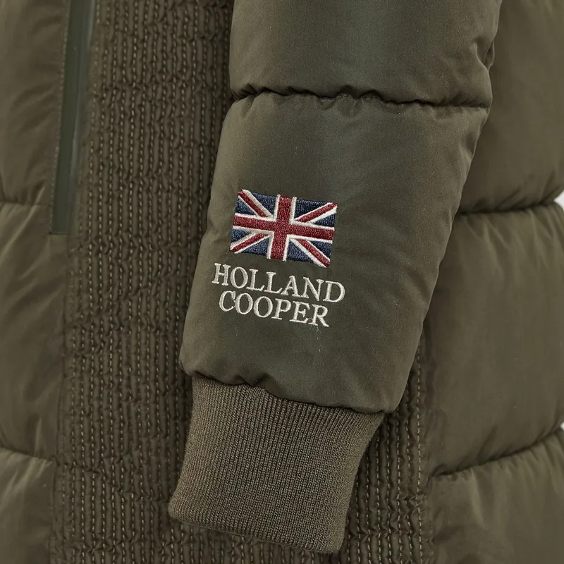 Holland Cooper Team Padded Women's Coat - Khaki-6