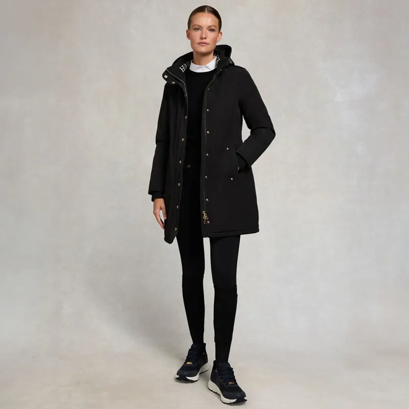 Holland Cooper Team Women's Waterproof Coat - Black-1