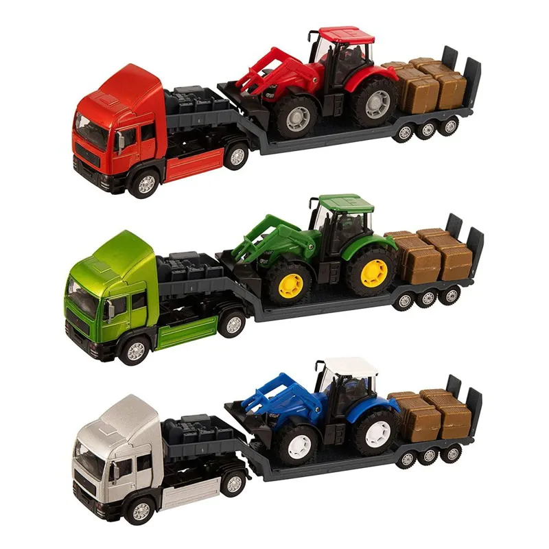 Teamsterz Kids Tractor Transporter Toy