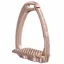 Tech Stirrups Venice Swarovski Dressage Sloped Stirrups - Rose Gold/Light Rose