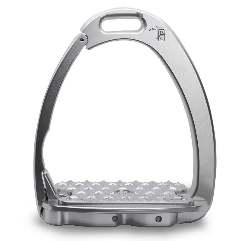Tech Venice Evo Safety Stirrups - Silver/Silver-2
