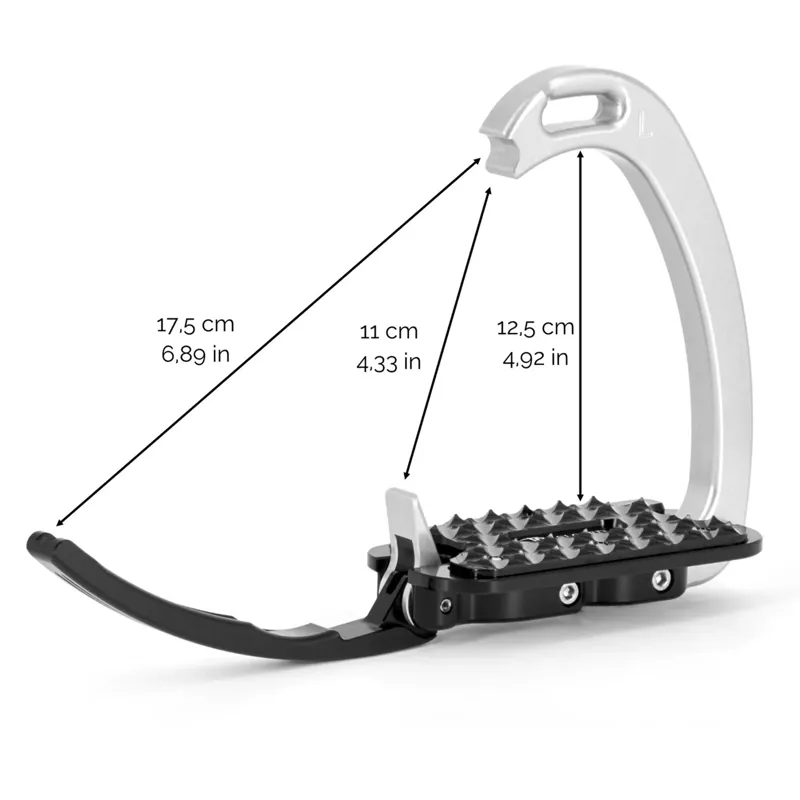 Tech Stirrups Venice Fit 8 Safety Stirrups - Black/Brown-1