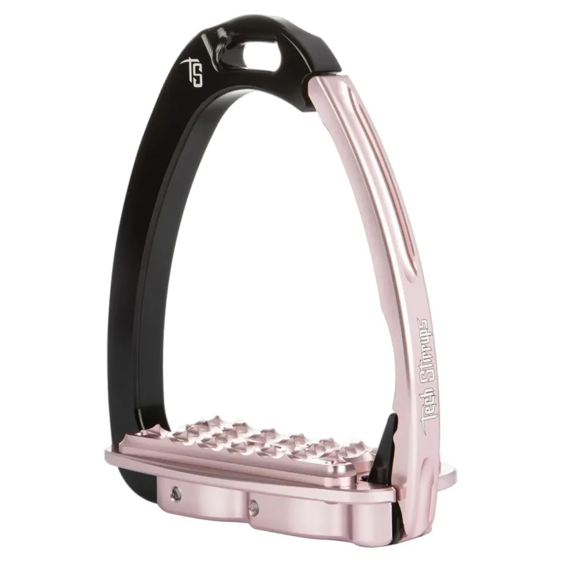 Tech Stirrups Venice Fit 8 Safety Stirrups - Black/Pink