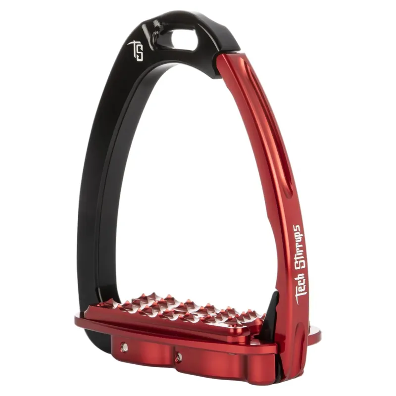 Tech Stirrups Venice Fit 8 Safety Stirrups - Black/Red