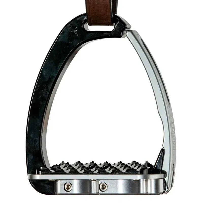 Tech Stirrups Venice Fit 8 Safety Stirrups - Black/Silver-1