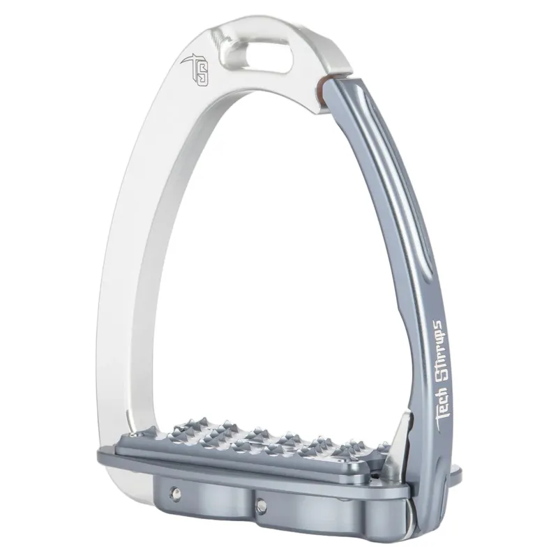 Tech Stirrups Venice Fit 8 Safety Stirrups - Silver/Titanium