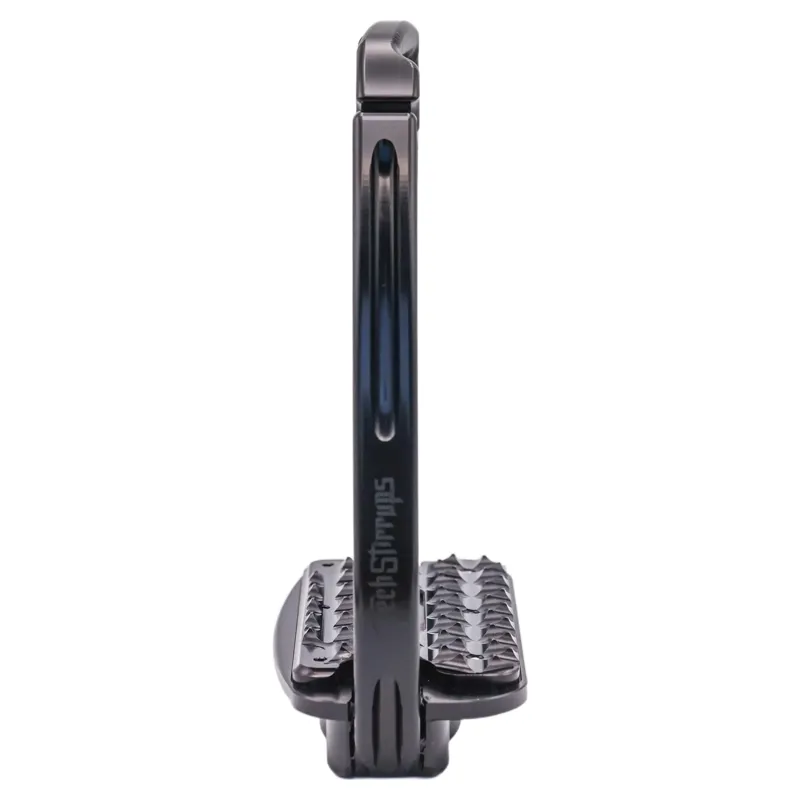 Tech Venice Sloped Evo Safety Stirrups - Leopard Black-4