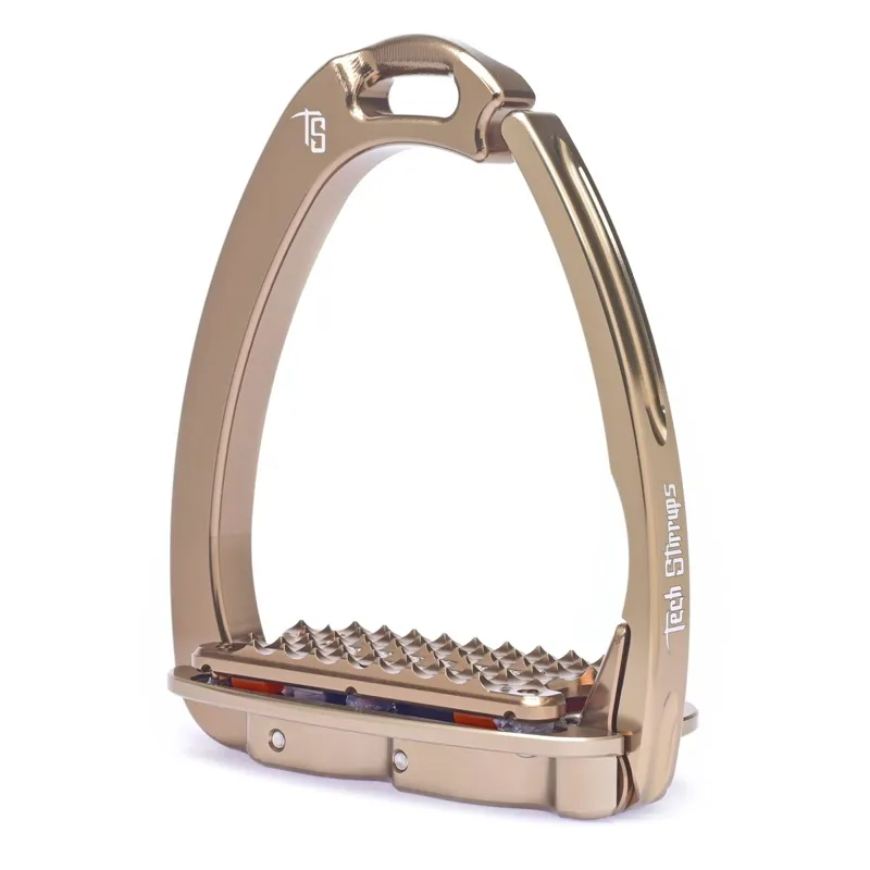 Tech Venice Dressage Plus Safety Stirrups - Brown/Brown