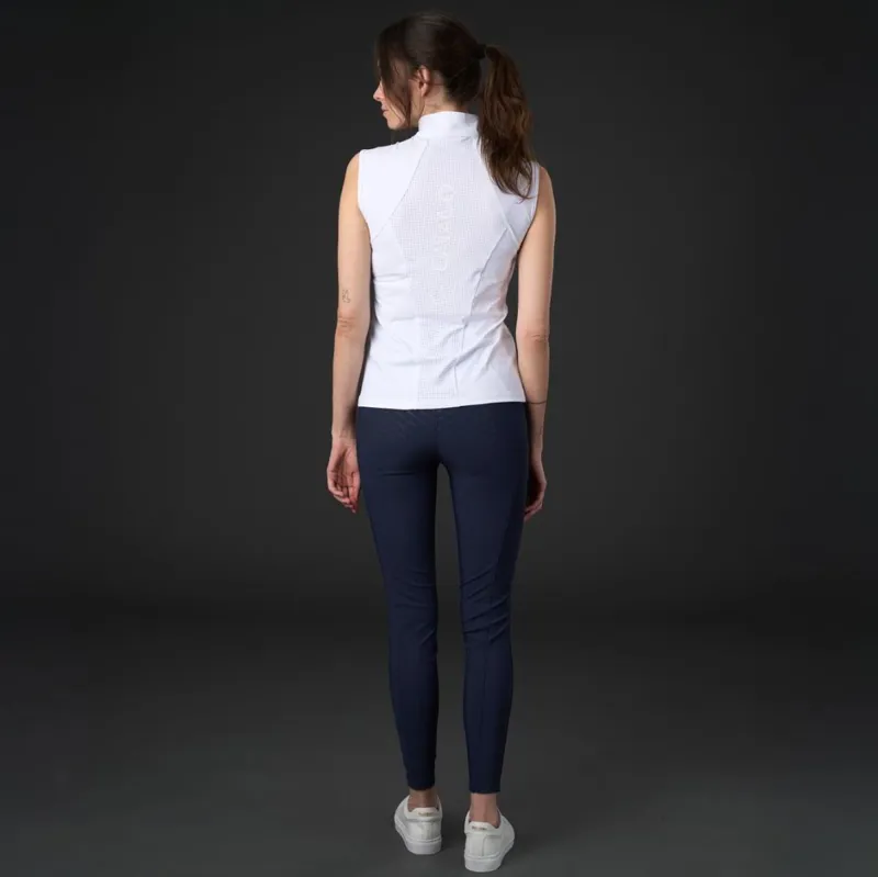Catago Tedora Ladies Sleeveless Show Shirt - White-4