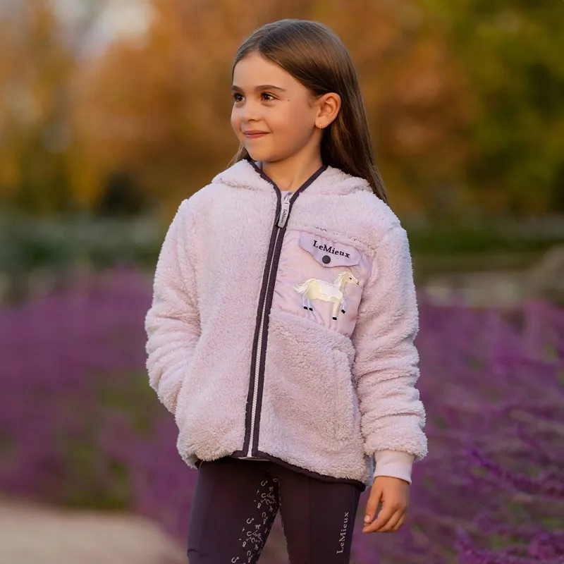 LeMieux Mini Teagan Junior Fleece - Lilac/Lemon-2