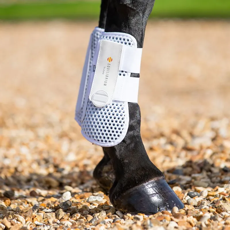 Equilibrium Tri-Zone Open Front Tendon Boots - White