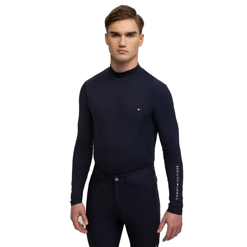 Tommy Hilfiger Phoenix High Neck Men's Base Layer - Desert Sky