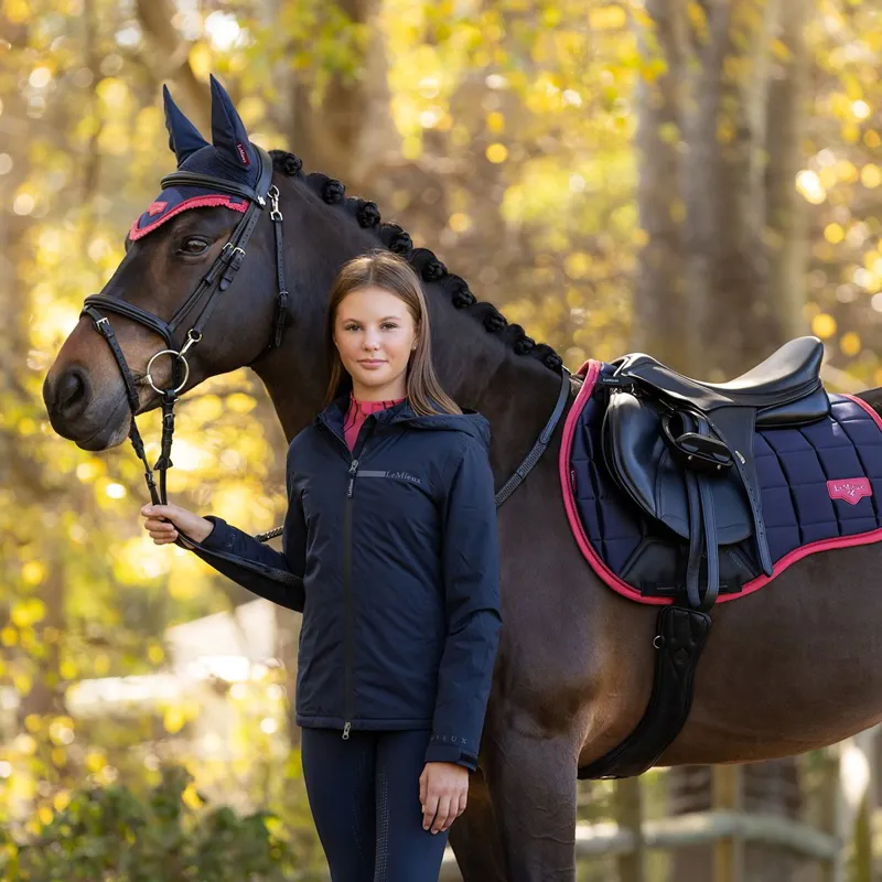 LeMieux Young Rider Thea Water Resistant Junior Jacket - Navy-1