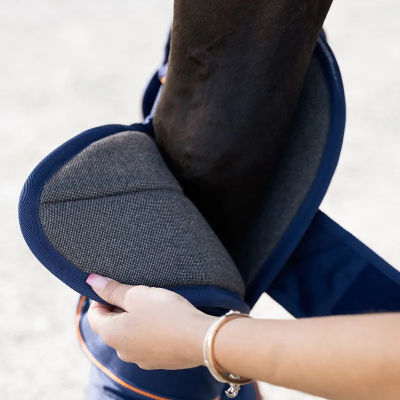 Bucas Therapy Shipping Boots - Navy/Orange-2