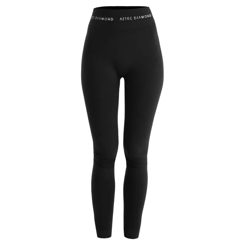 Aztec Diamond Thermal Women's Base Layer Leggings - Black-1