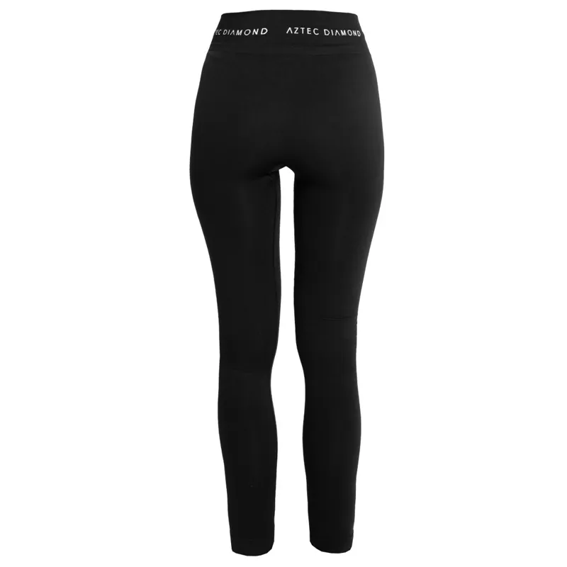 Aztec Diamond Thermal Women's Base Layer Leggings - Black-2