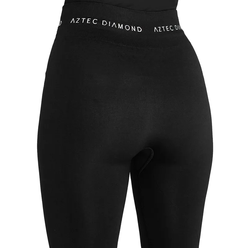Aztec Diamond Thermal Women's Base Layer Leggings - Black-3