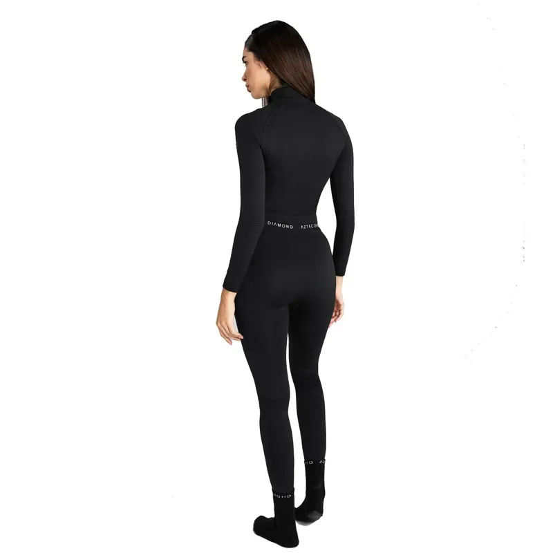 Aztec Diamond Thermal Women's Base Layer Leggings - Black-4