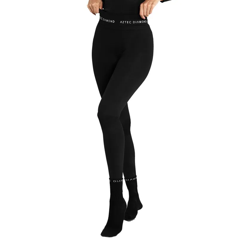 Aztec Diamond Thermal Women's Base Layer Leggings - Black