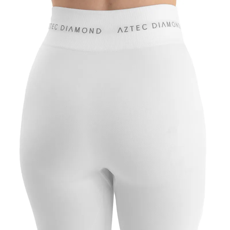 Aztec Diamond Thermal Women's Base Layer Tights - White-2