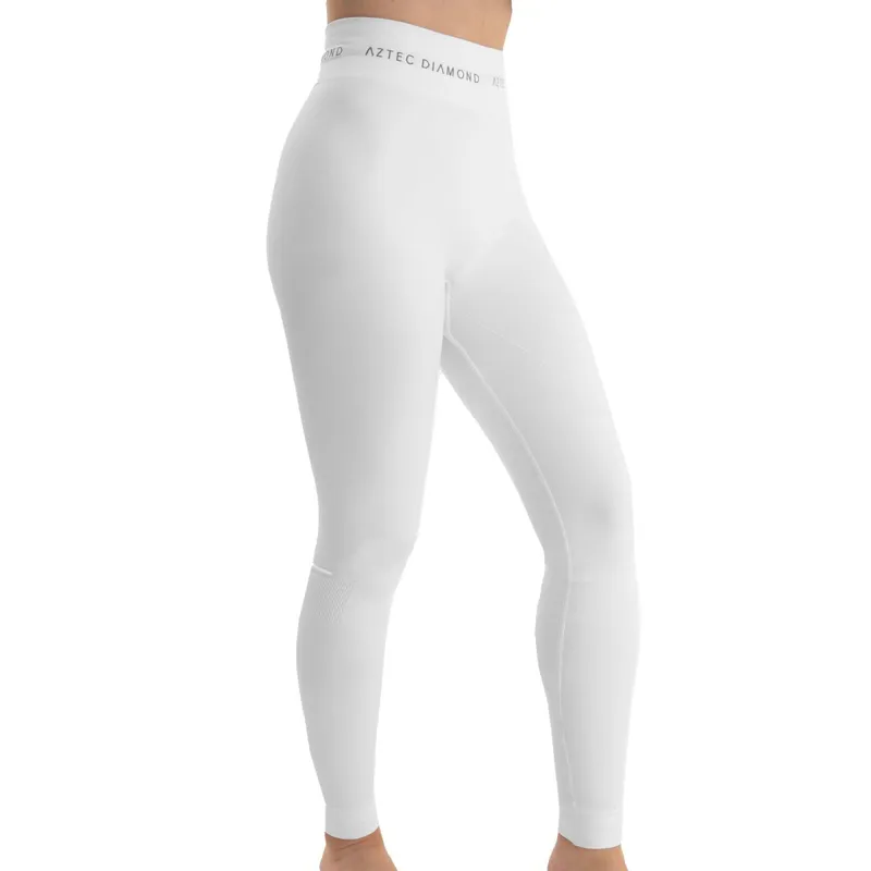 Aztec Diamond Thermal Women's Base Layer Tights - White