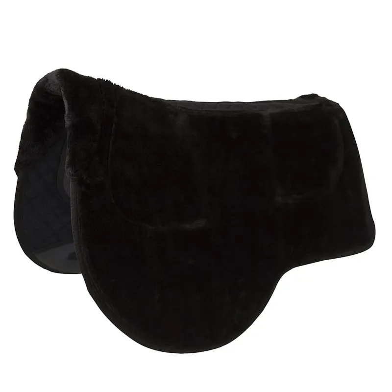 ThinLine Endurance Dropped Rigging Fleece Saddle Pad - Black-1