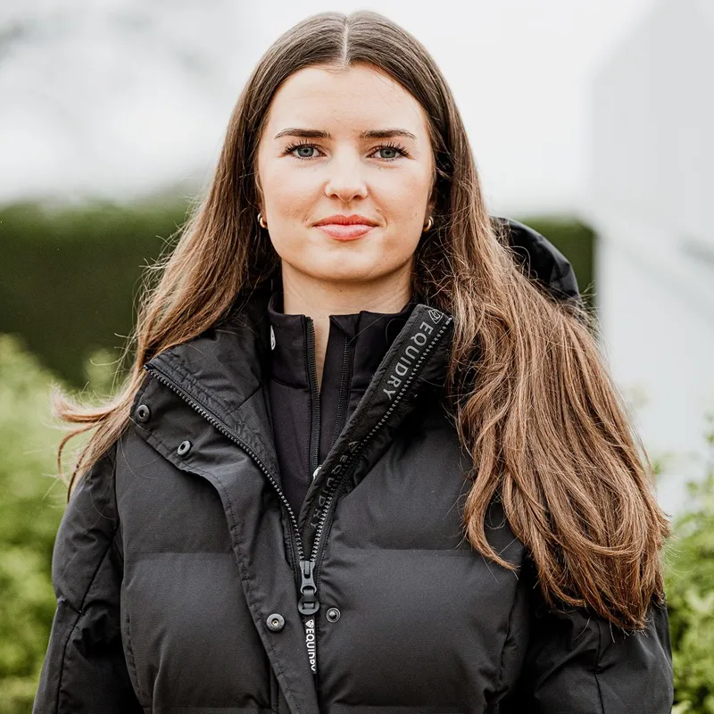 EQUIDRY Thora Women's Waterproof Long Puffer Jacket - Black-10