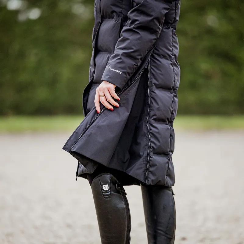 EQUIDRY Thora Women's Waterproof Long Puffer Jacket - Black-5