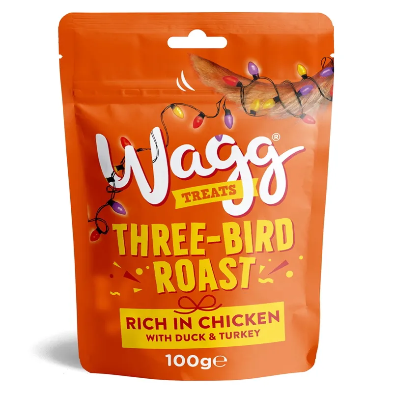 Wagg Christmas Dog Treats-Three-Bird Roast