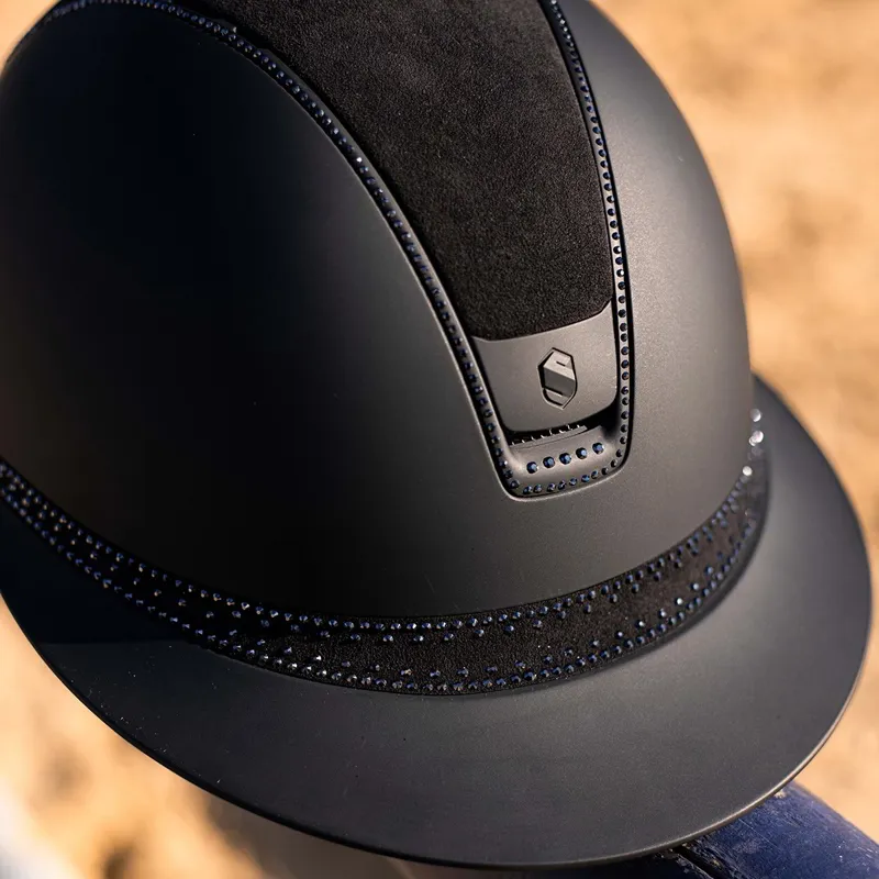 Samshield Miss Shield 2.0 Tiara 300 Crystal Riding Helmet - Black-2