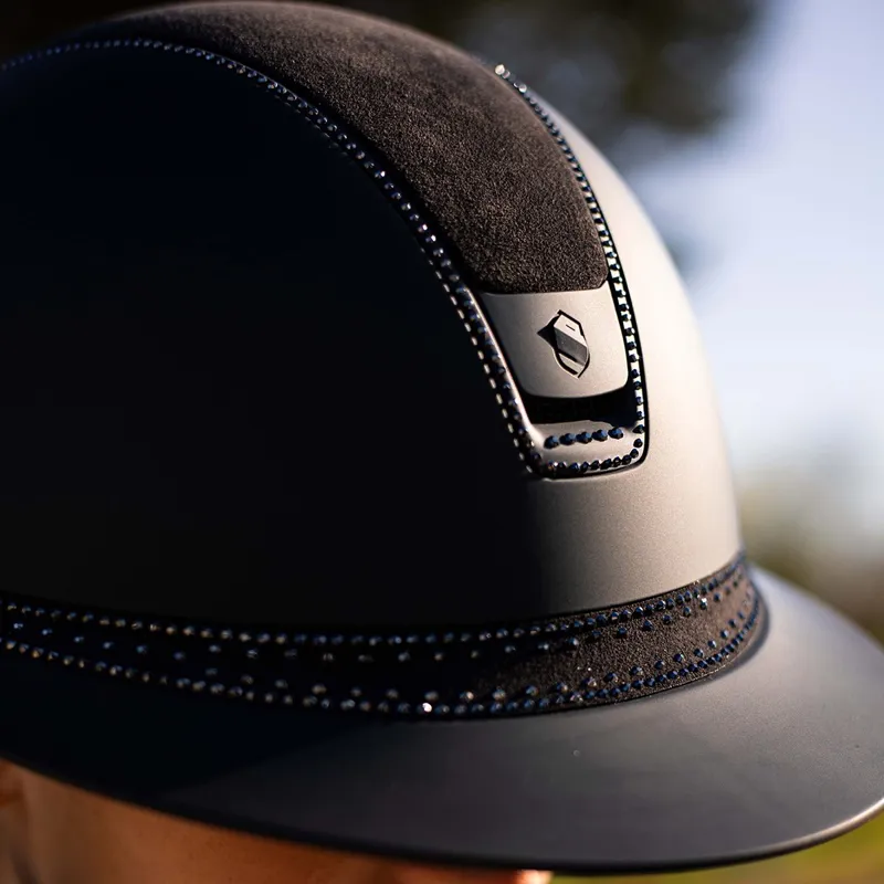 Samshield Miss Shield 2.0 Tiara 300 Crystal Riding Helmet - Black-1