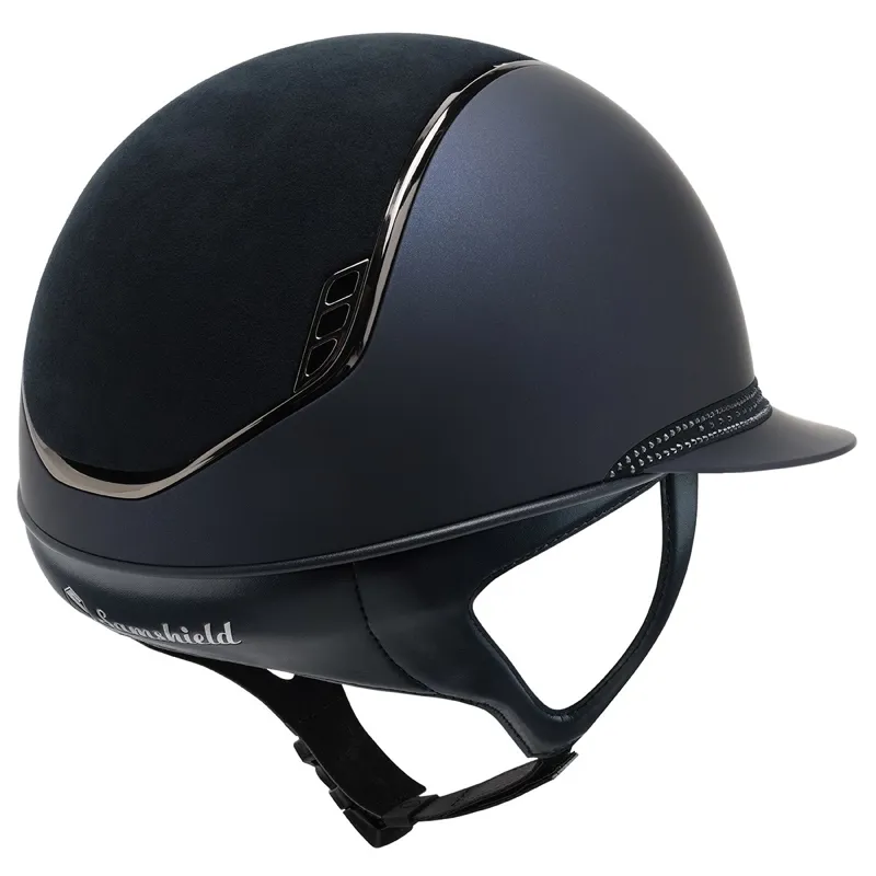 Samshield Miss Shield Shadowmatt 2.0 Tiara Riding Helmet - Blue-2