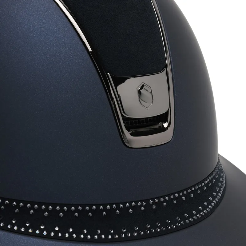 Samshield Miss Shield Shadowmatt 2.0 Tiara Riding Helmet - Blue-1