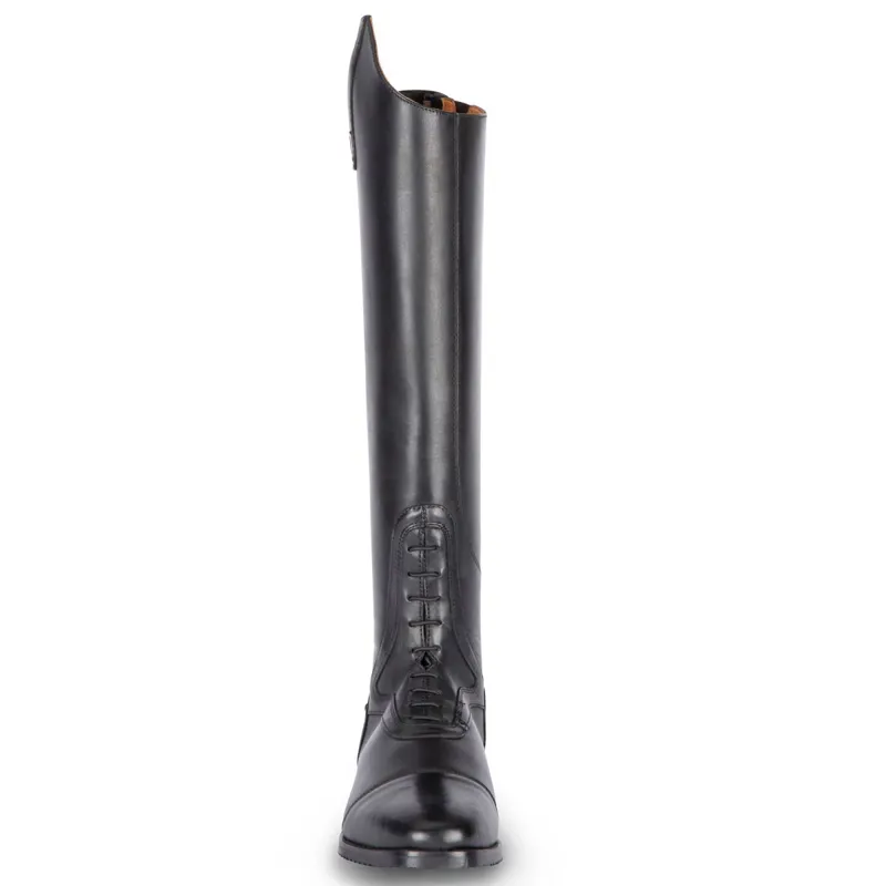 Moretta Tivoli Womens Tall Riding Boots - Short Height - Black-2