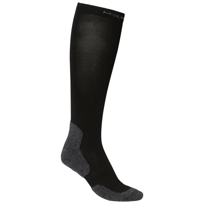 Mountain Horse Toe Warmer Tall Winter Riding Socks - Black