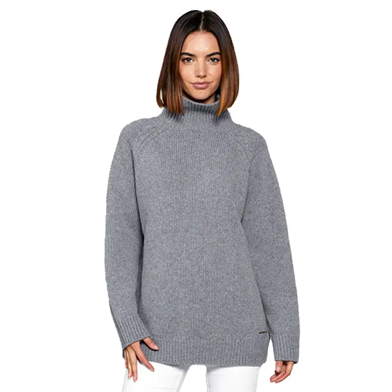 Toggi Ainsworth Women's Knitted Slouchy Sweater - Gray-1