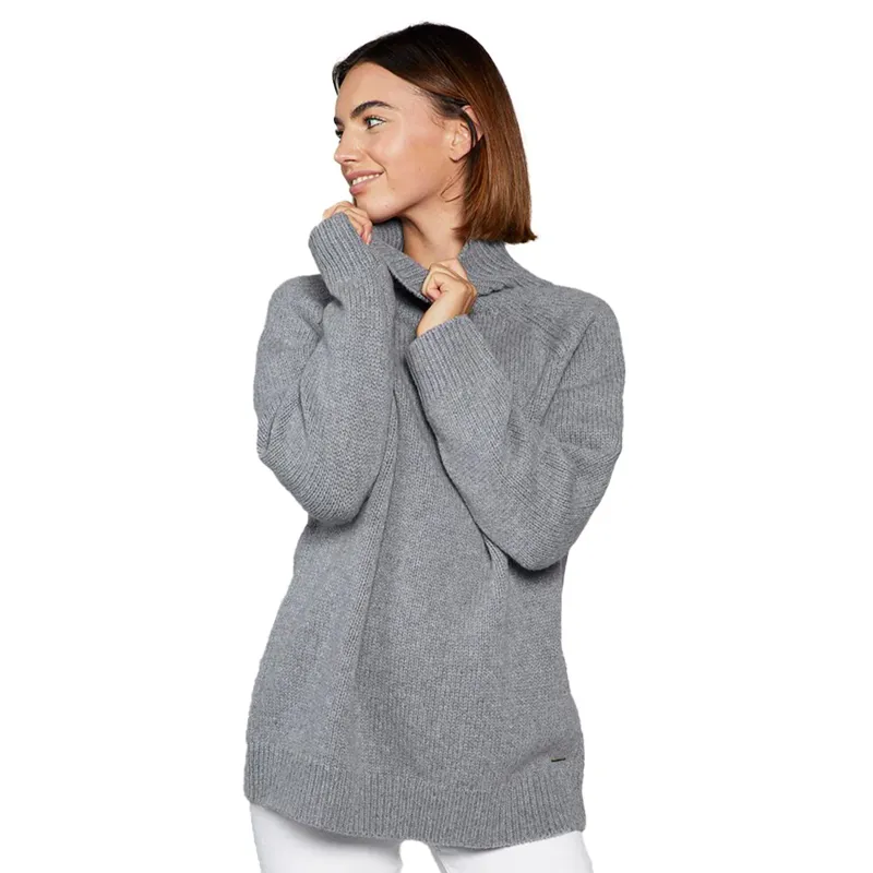 Toggi Ainsworth Women's Knitted Slouchy Sweater - Gray