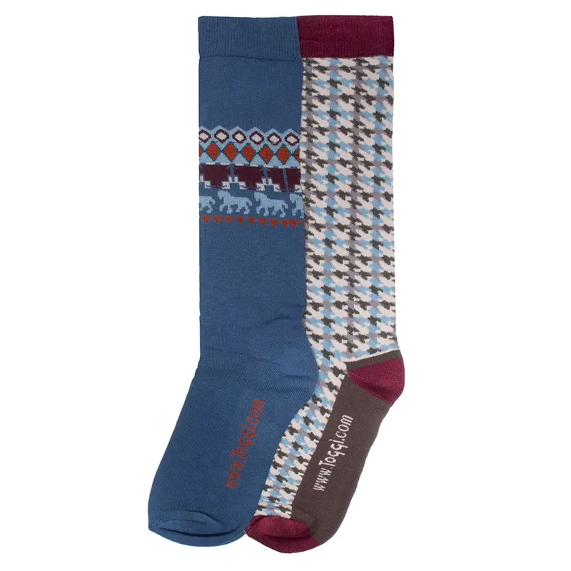 Toggi Ayleford Womens Socks 2 Pack - Teal