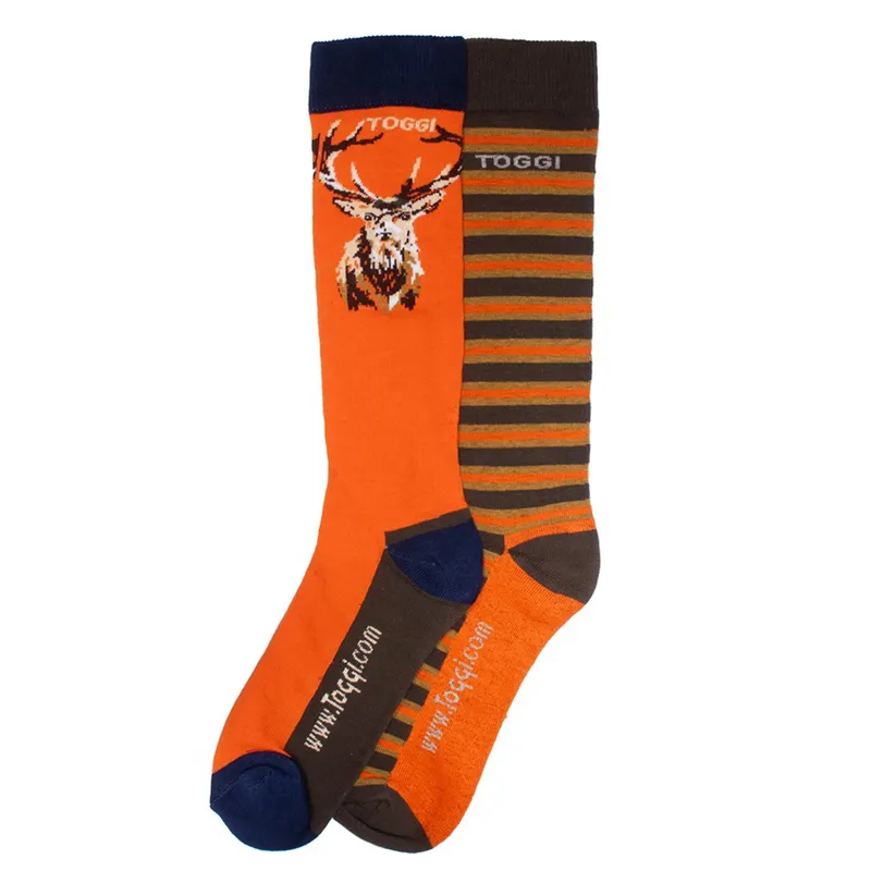 Toggi Gilman Men's Socks 2 Pack - Pumpkin