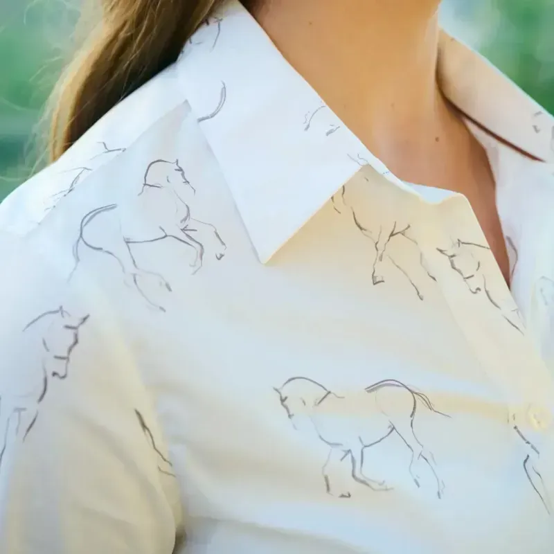 Toggi Sigrid Women's Printed Shirt - White-1