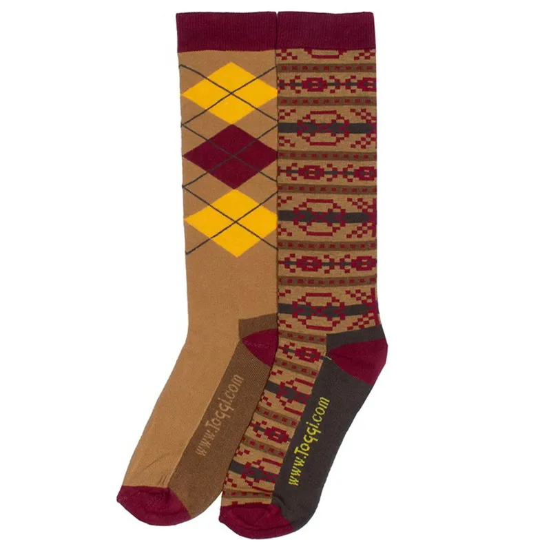 Toggi Theo Men's Bamboo Socks 2 Pack - Sienna/Sand