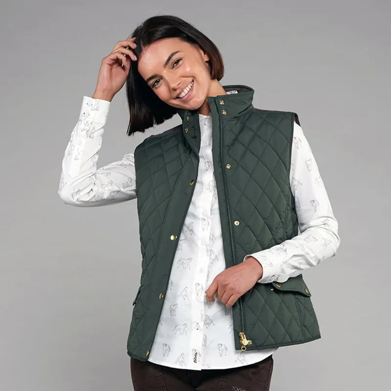 Toggi Storford Women's Quilted Vest - Dark Khaki-4