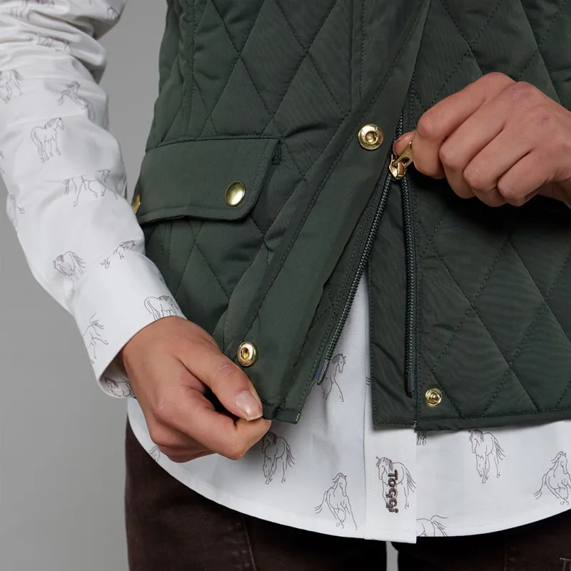 Toggi Storford Women's Quilted Vest - Dark Khaki-6
