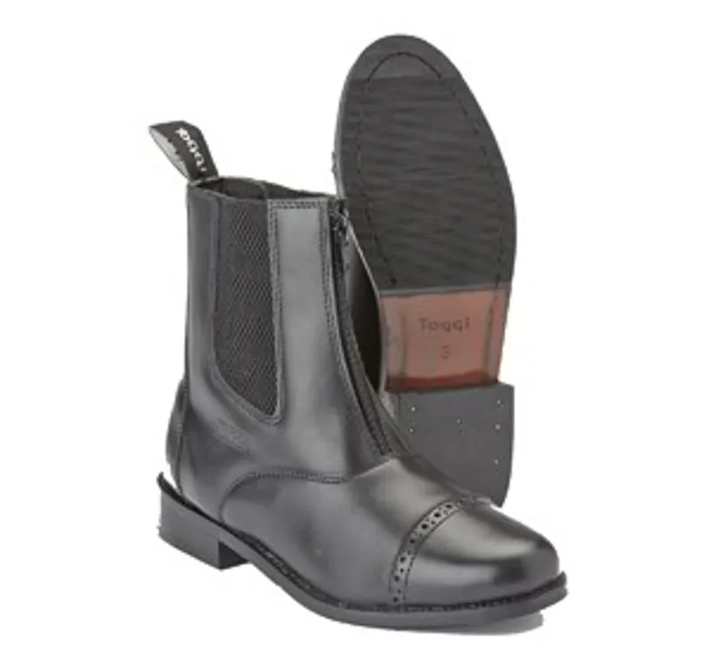 Toggi Augusta Jodhpur Boot with Zipper - Black-1